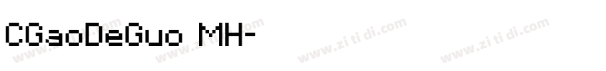 CGaoDeGuo MH字体转换